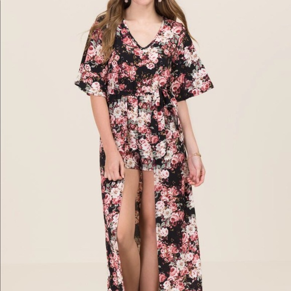 Brand New High Low Romper Dress 